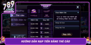 Huong Dan Nap Tien Bang The Cao Don Gian Tai 789Club